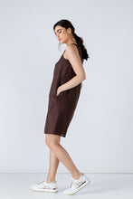 Load image into Gallery viewer, Brown Sleeveless Sack Dress