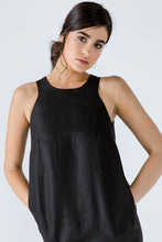 Load image into Gallery viewer, Black Sleeveless Sack Dress