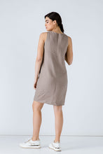 Load image into Gallery viewer, Taupe Sleeveless Sack Dress