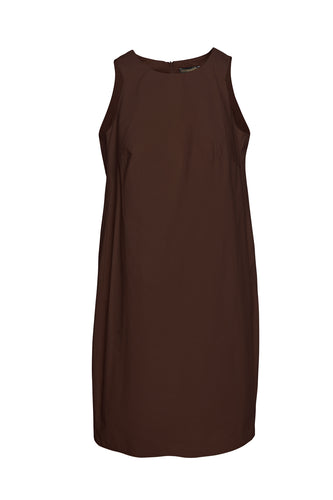 Brown Cotton Sack Dress