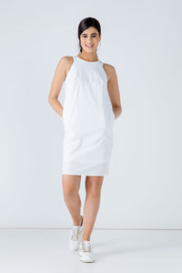 White Cotton Sack Dress