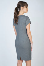 Load image into Gallery viewer, Short Sleeve Straight Tailored Dress