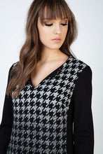 Load image into Gallery viewer, Straight Jacquard Detail Long Sleeve Knit Dress