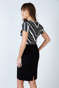 Stripe Detail Straight Dress