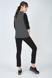 Striped Top with 3/4 Sleeves