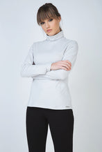 Load image into Gallery viewer, Grey Long Sleeve Polo Neck Jumper