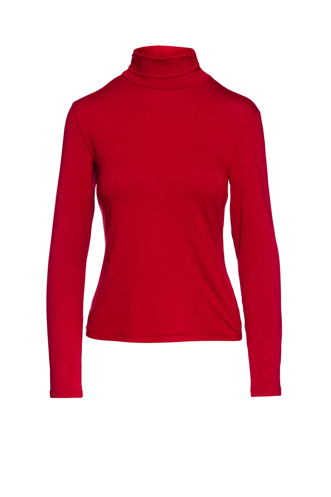 Red Turtle Neck Top By Conquista