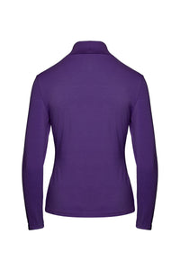 Lilac Turtle Neck Top in Sustainable Fabric