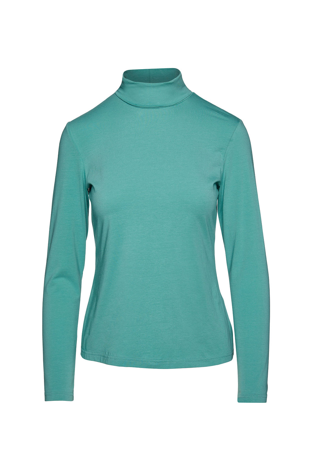 Light Green Turtle Neck Top in Sustainable Fabric