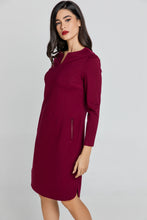 Load image into Gallery viewer, Burgundy Sack Dress by Conquista