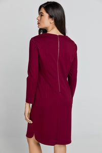 Burgundy Sack Dress by Conquista