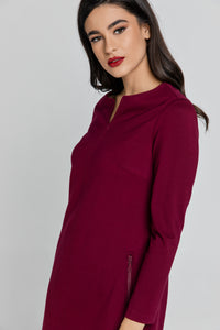 Burgundy Sack Dress by Conquista