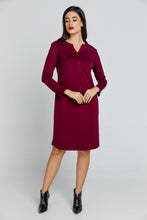 Load image into Gallery viewer, Burgundy Sack Dress by Conquista