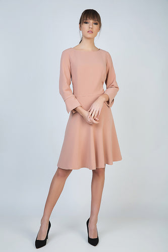 Cloche Style Dress in Crepe Fabric