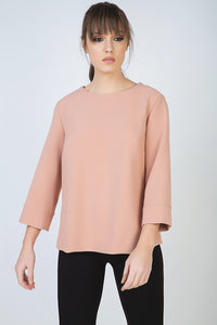 Boat Neck Top by Conquista Fashion