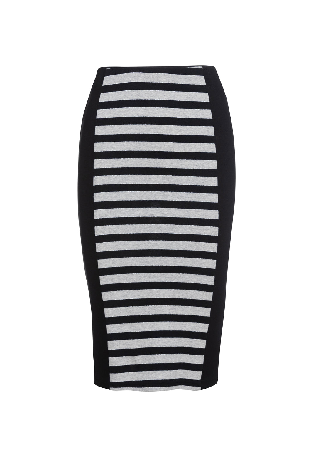 Striped Stretch Pencil Skirt