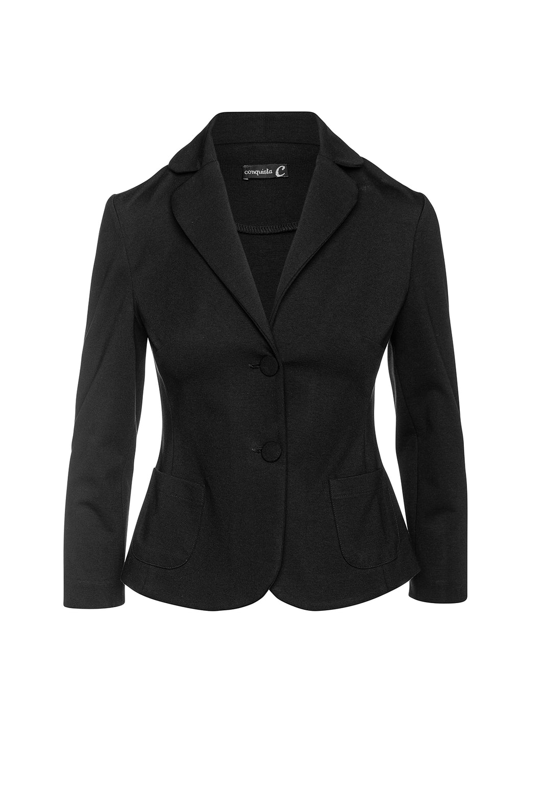 Black Punto di Roma Fitted Jacket