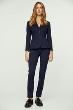 Load image into Gallery viewer, Navy Blue Punto di Roma Fitted Jacket