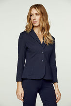 Load image into Gallery viewer, Navy Blue Punto di Roma Fitted Jacket