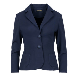 Navy Blue Punto di Roma Fitted Jacket