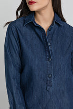 Load image into Gallery viewer, Denim Shirt Dress by Conquista Fashion