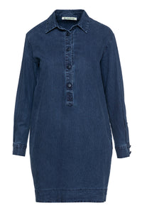 Denim Shirt Dress by Conquista Fashion