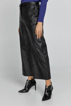Load image into Gallery viewer, Black Faux Leather Culottes by Conquista Fashion