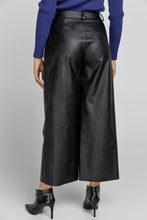 Load image into Gallery viewer, Black Faux Leather Culottes by Conquista Fashion