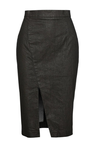 Dusty Green Pencil Skirt by Conquista Fashion