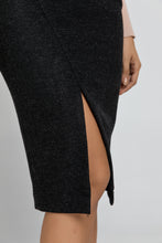 Load image into Gallery viewer, Black Mouflon Pencil Skirt
