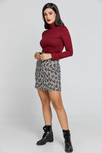 Load image into Gallery viewer, Wool Blend Mini Skirt by Conquista