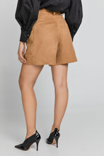 Load image into Gallery viewer, Taupe Faux Leather Bermuda Shorts