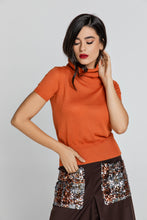 Load image into Gallery viewer, Brown A Line Midi Skirt