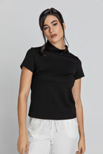 Load image into Gallery viewer, Short Sleeve Black Top in Black