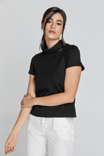 Load image into Gallery viewer, Short Sleeve Black Top in Black
