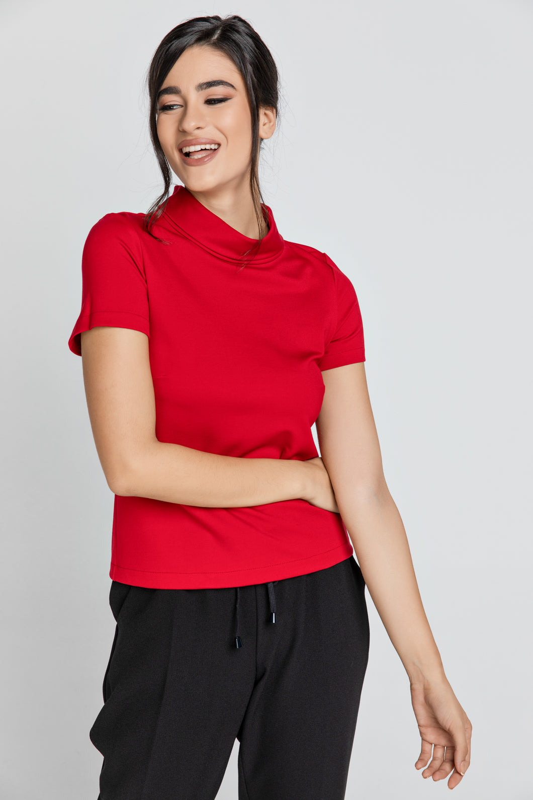 Short Sleeve Red Top