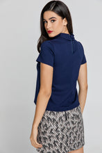 Load image into Gallery viewer, Short Sleeve Blue Top