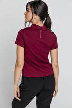 Load image into Gallery viewer, Short Sleeve Burgundy Top