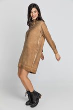 Load image into Gallery viewer, Tencel Taupe Shirt Dress