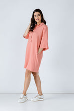 Load image into Gallery viewer, Oversized Coral Tencel Dress
