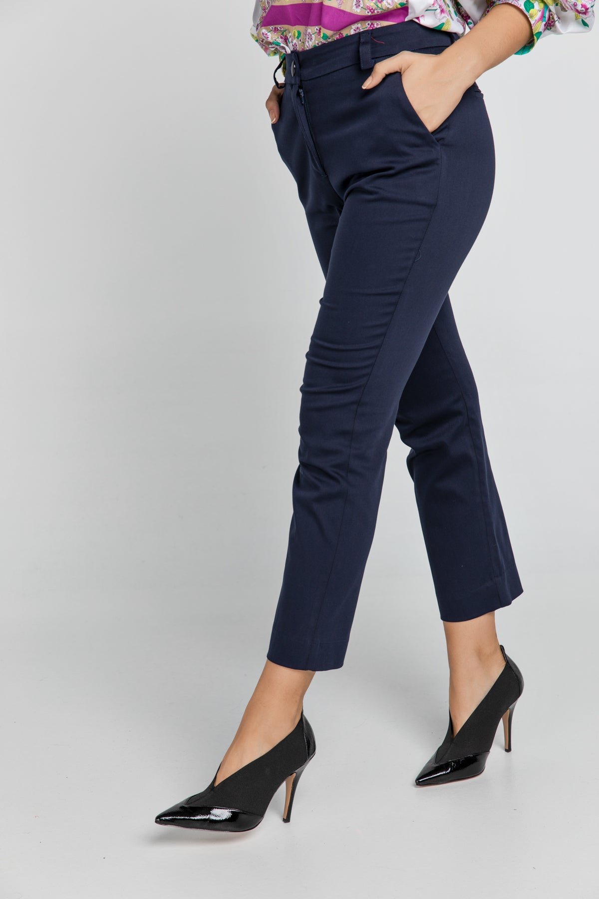 Dark Blue Gabardine Pants