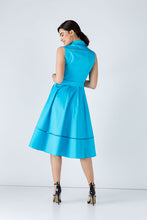 Load image into Gallery viewer, Turquoise Button Detail  Dress