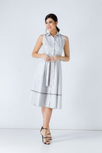 Load image into Gallery viewer, Grey Button Detail Dress