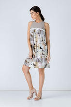 Load image into Gallery viewer, A Line Beige Print Dress