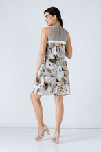 Load image into Gallery viewer, A Line Beige Print Dress