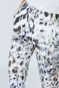 Animal Print Fitted Pants