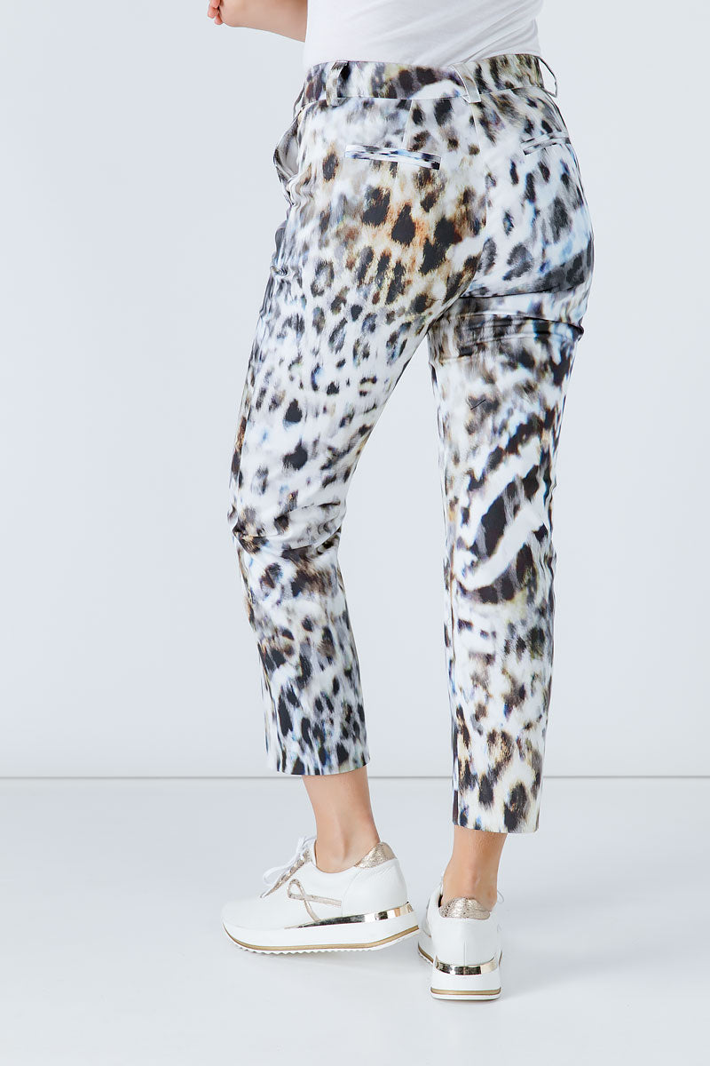 Animal Print Fitted Pants