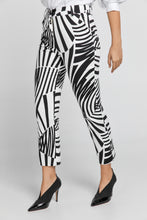 Load image into Gallery viewer, Black and White Gabardine Pants