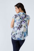 Load image into Gallery viewer, Floral Cap Sleeve Shirt