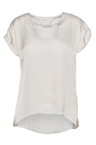 Ecru Cap Sleeve Top